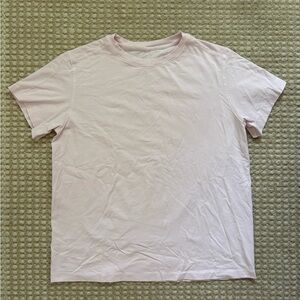 lululemon All Yours Organic Cotton Crewneck Tee - Pink Organza